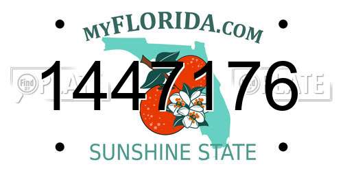 1447176 Florida License Plate