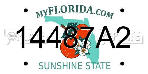 14487A2 Florida License Plate