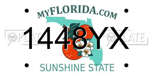 1448YX Florida License Plate