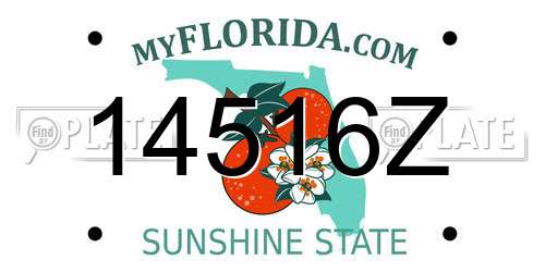 14516Z Florida License Plate