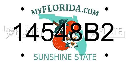 14548B2 Florida License Plate