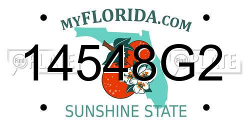 14548G2 Florida License Plate