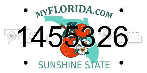 1455326 Florida License Plate