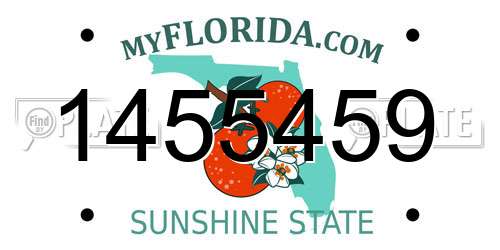 1455459 Florida License Plate