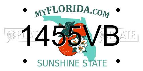 1455VB Florida License Plate