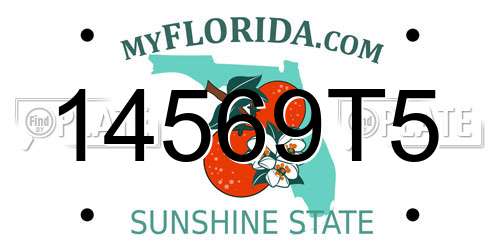 14569T5 Florida License Plate