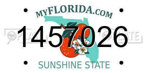 1457026 Florida License Plate