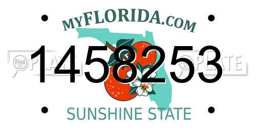 1458253 Florida License Plate