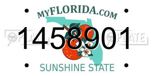 1458901 Florida License Plate