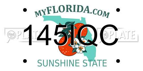 145IQC Florida License Plate