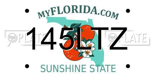 145LTZ Florida License Plate