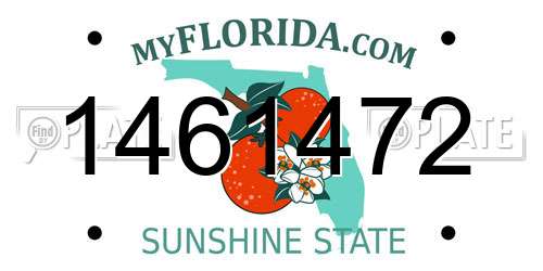 1461472 Florida License Plate
