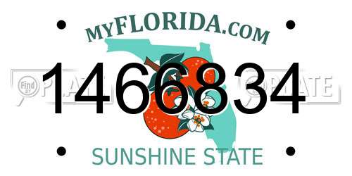 1466834 Florida License Plate