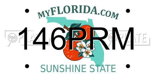 146PRM Florida License Plate