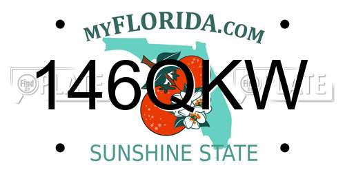 146QKW Florida License Plate