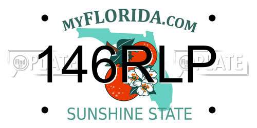 146RLP Florida License Plate