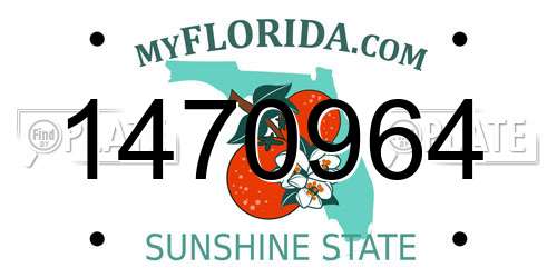1470964 Florida License Plate
