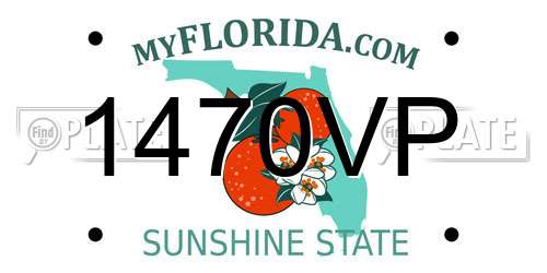 1470VP Florida License Plate