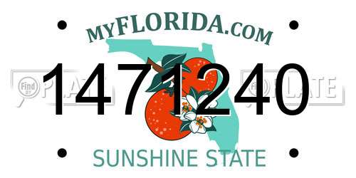 1471240 Florida License Plate