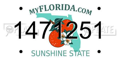 1471251 Florida License Plate