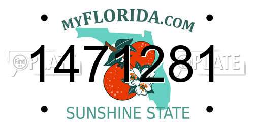 1471281 Florida License Plate