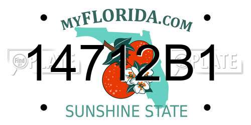 14712B1 Florida License Plate