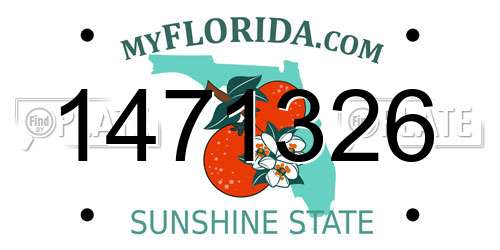 1471326 Florida License Plate