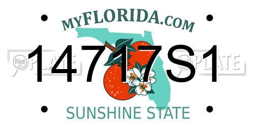 14717S1 Florida License Plate