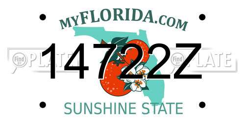 14722Z Florida License Plate