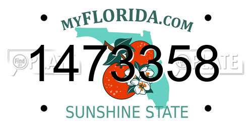 1473358 Florida License Plate