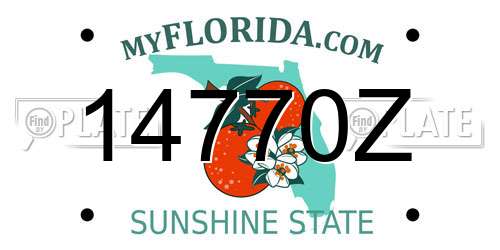 14770Z Florida License Plate