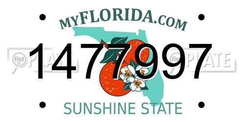 1477997 Florida License Plate