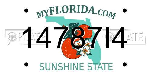 14787I4 Florida License Plate
