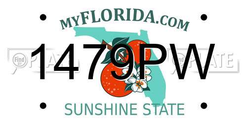 1479PW Florida License Plate
