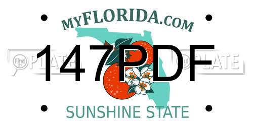 147PDF Florida License Plate
