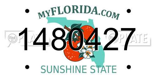 1480427 Florida License Plate