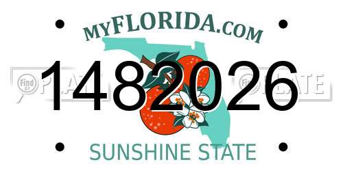1482026 Florida License Plate