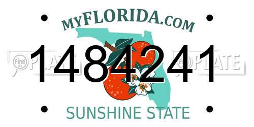 1484241 Florida License Plate
