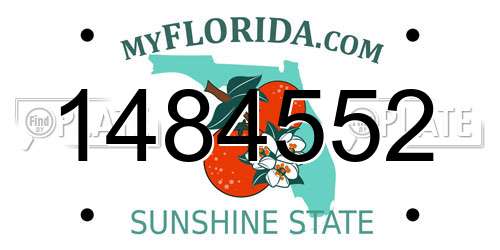 1484552 Florida License Plate