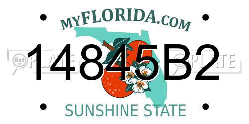 14845B2 Florida License Plate