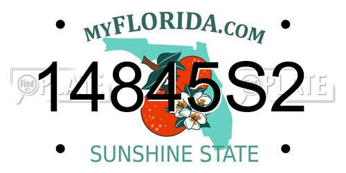 14845S2 Florida License Plate