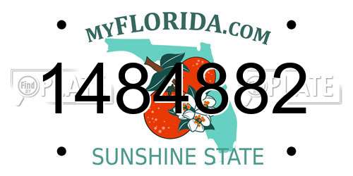 1484882 Florida License Plate
