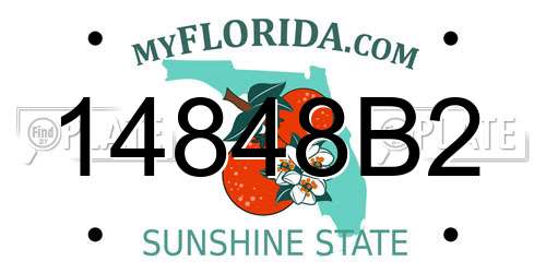 14848B2 Florida License Plate