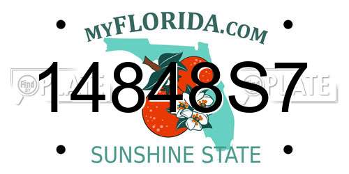 14848S7 Florida License Plate