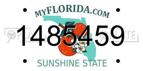1485459 Florida License Plate