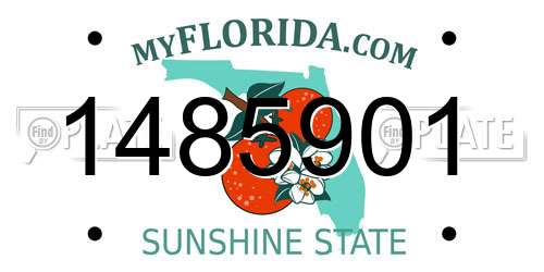 1485901 Florida License Plate