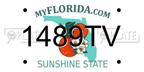 1489TV Florida License Plate