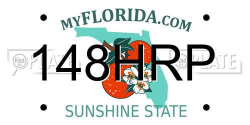 148HRP Florida License Plate