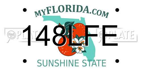 148LFE Florida License Plate