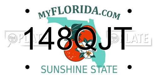148QJT Florida License Plate